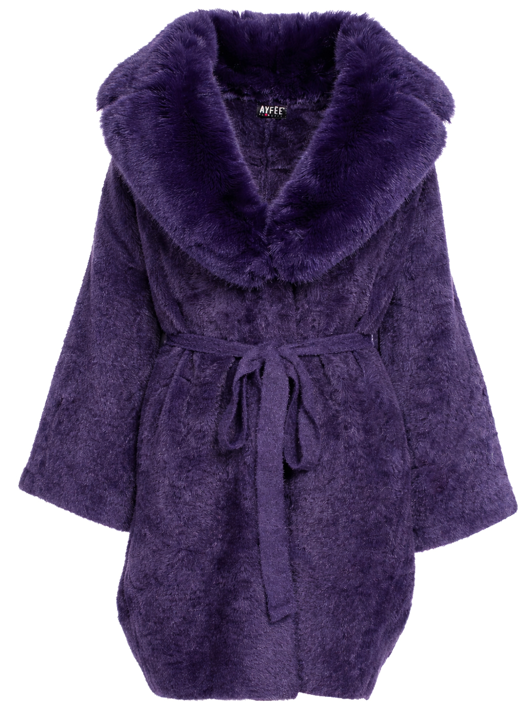 MANTELLA COLLO PELLICCIA,3 TG,100%NY,MADE IN PRC  - PURPLE